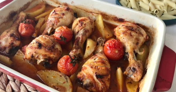Fırında Soslu Tavuk Baget tarifi