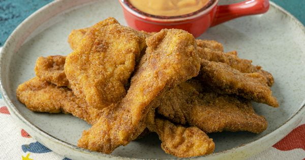 Airfryer'da Çıtır Tavuk Dilimleri tarifi